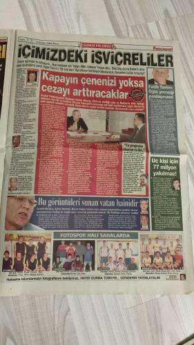 FOTOSPOR SPOR GAZETESİ - TURKISH NEWSPAPER - DOĞUM GÜNÜ HEDİYESİ  - EKSİKSİZ TAM TAKIM GAZETE -  12 ŞUBAT 2006 PAZAR  STEPHEN APPIAH – TUNCAY ŞANLI – MARCO AURELIO – NICOLAS ANELKA – ALEX DE SOUZA – CHRISTOPH DAUM – KEREM İNAN – HALUK ULUSOY – HAKAN ŞÜKÜR – HASAN ŞAŞ – NECATİ ATEŞ – ÜMİT KARAN – AYDIN YILMAZ – SABRİ SARIOĞLU – STJEPAN TOMAS – SASA ILIÇ – MONDRAGON – SONG – SAIDOU – SERGEN YALÇIN – TÜMER METİN – JUN – GÖKHAN GÜLEÇ – AHMED HASSAN – İBRAHİM ÜZÜLMEZ – SINAN VARDAR – REFİK ARKAN – TURGAY KIRAN – FARUK SÜREN – MEHMET CANSUN – ALİ DURÜST – NİHAT ÖZDEMİR – İLHAN CAVCAV – TUNÇ FINDIK – MUSTAFA KALAYCI – JAY JAY OKOCHA  FENERBAHÇE SAMSUN’DA FERRARİ GİBİ: 5-0 – APPIAH, TUNCAY (2), AURELIO VE ANELKA’DAN GOL ŞOV – ALEX İLK KEZ PENALTI KAÇIRDI – DAUM SERUMLA HAZIRLANDI, MAÇTA YILDIZLAŞTI – GALATASARAY GAZİANTEPSPOR’U AĞIRLIYOR – BEŞİKTAŞ’TA KUŞ GRİBİ PANİĞİ – BOBO OPSİYONLU KİRALIK GELDİ, İLK GOLÜNÜ ATTI – BREZİLYA’DA BOBO KRİZİ: HER GÜN İÇİN 4600 DOLAR CEZA – JUN 189 GÜNLÜK GOL HAS