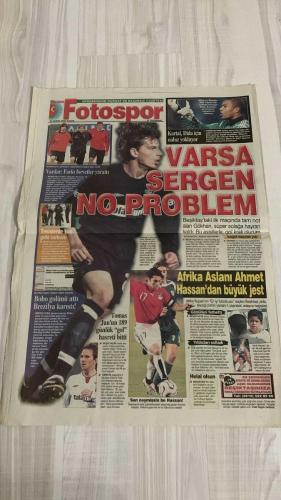 FOTOSPOR SPOR GAZETESİ - TURKISH NEWSPAPER - DOĞUM GÜNÜ HEDİYESİ  - EKSİKSİZ TAM TAKIM GAZETE -  12 ŞUBAT 2006 PAZAR  STEPHEN APPIAH – TUNCAY ŞANLI – MARCO AURELIO – NICOLAS ANELKA – ALEX DE SOUZA – CHRISTOPH DAUM – KEREM İNAN – HALUK ULUSOY – HAKAN ŞÜKÜR – HASAN ŞAŞ – NECATİ ATEŞ – ÜMİT KARAN – AYDIN YILMAZ – SABRİ SARIOĞLU – STJEPAN TOMAS – SASA ILIÇ – MONDRAGON – SONG – SAIDOU – SERGEN YALÇIN – TÜMER METİN – JUN – GÖKHAN GÜLEÇ – AHMED HASSAN – İBRAHİM ÜZÜLMEZ – SINAN VARDAR – REFİK ARKAN – TURGAY KIRAN – FARUK SÜREN – MEHMET CANSUN – ALİ DURÜST – NİHAT ÖZDEMİR – İLHAN CAVCAV – TUNÇ FINDIK – MUSTAFA KALAYCI – JAY JAY OKOCHA  FENERBAHÇE SAMSUN’DA FERRARİ GİBİ: 5-0 – APPIAH, TUNCAY (2), AURELIO VE ANELKA’DAN GOL ŞOV – ALEX İLK KEZ PENALTI KAÇIRDI – DAUM SERUMLA HAZIRLANDI, MAÇTA YILDIZLAŞTI – GALATASARAY GAZİANTEPSPOR’U AĞIRLIYOR – BEŞİKTAŞ’TA KUŞ GRİBİ PANİĞİ – BOBO OPSİYONLU KİRALIK GELDİ, İLK GOLÜNÜ ATTI – BREZİLYA’DA BOBO KRİZİ: HER GÜN İÇİN 4600 DOLAR CEZA – JUN 189 GÜNLÜK GOL HAS