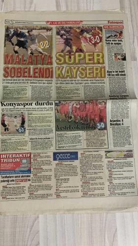 FOTOSPOR SPOR GAZETESİ - TURKISH NEWSPAPER - DOĞUM GÜNÜ HEDİYESİ  - EKSİKSİZ TAM TAKIM GAZETE 20 ŞUBAT 2006 PAZARTESİ  ÖZLEM TEZCAN – ENDAL AKDENİZ – MEHMET TORUN – NICOLAS ANELKA – MARCO AURELIO – ÜMİT ÖZAT – ERIK GERETS – ÖZHAN CANAYDIN – HAKAN ŞÜKÜR – HASAN ŞAŞ – NECATİ ATEŞ – ÜMİT KARAN – STJEPAN TOMAS – SASA ILIÇ – MONDRAGON – SONG – SAIDOU – SERGEN YALÇIN – TÜMER METİN – JUN – GÖKHAN GÜLEÇ – AHMED HASSAN – İBRAHİM ÜZÜLMEZ – TURGAY KIRAN – SELAHATTİN BEYAZIT – ADNAN POLAT – ONAL AYSAL – MUSTAFA SARIGÜL – ERGUN GÜRSOY – FARUK SÜREN – MEHMET CANSUN – ALİ DURÜST – CENGİZ ÖZYALÇIN – OSMAN GÜNERİ – NİHAT KAHVECİ – FATİH TEKKE – GÖKDENİZ KARADENİZ – JEFFERSON – LEE – TUĞRUL DEMİR – ATİLLA BİRLİK – CIHAN HASPOLATLI  ÖZLEM TEZCAN İDDAA’NIN KRALİÇESİ – 20 GÜNLÜK YARIŞMADA BİRİNCİ – ENDAL AKDENİZ İKİNCİ, MEHMET TORUN ÜÇÜNCÜ – TRABZONSPOR GAZİANTEPSPOR’U SZYMOWIAK VE DJOKAL’İN GOLLERİYLE 2-0 YENDİ – UEFA KUPASI İDDİASI DEVAM EDİYOR – FENERBAHÇE ANKARASPOR’A 2-1 MAĞLUP OLDU, İLK YENİLGİ – ANE