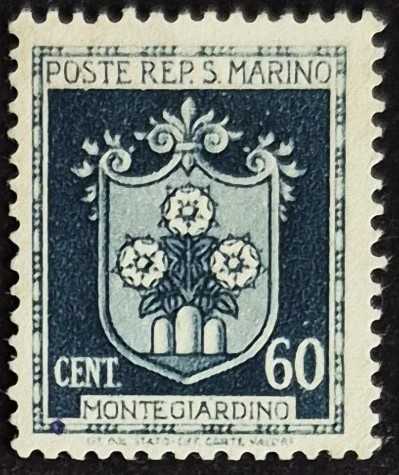+++ SAN MARINO MONTEGIARDINO ARMASI      1945   - DAMGALI