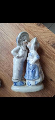 Vintage ikili öpüşen çift biblo