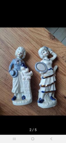 Vintage Porselen Figürlü Biblo Set