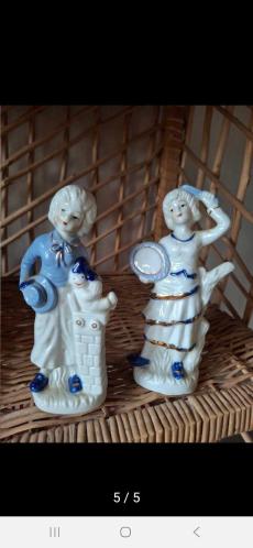 Vintage Porselen Figürlü Biblo Set