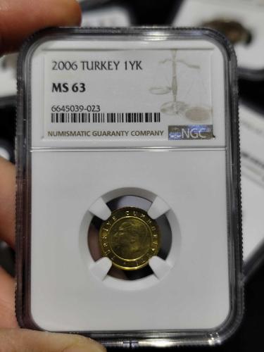2006 Yılı 1 Kuruş Çil NGC Sertifikalı Nadir