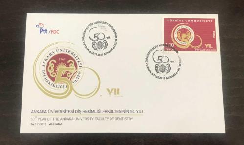 2013 ANKARA ÜNİVERSİTESİ DİŞ HEKİMLİĞİ FDC - KATALOG NO. FDC - 830