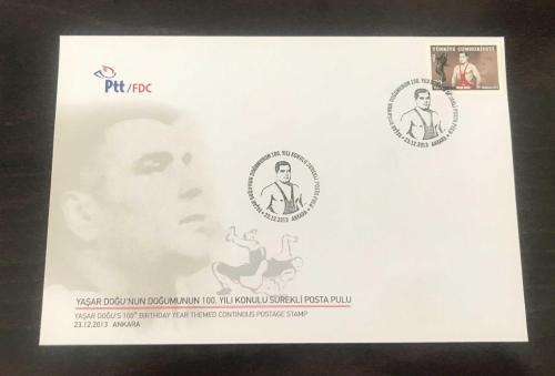 2013 YAŞAR DOĞU  FDC - KATALOG NO. FDC / 831