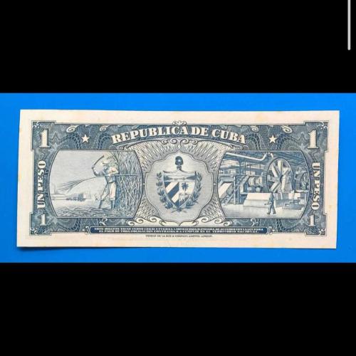 Küba 1 peso 1957 Çil(-) / UNC(-) Lekeli