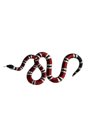 3D Renkli Yılan Figürlü Geçici Dövme Gerçekçi Snake Tattoo