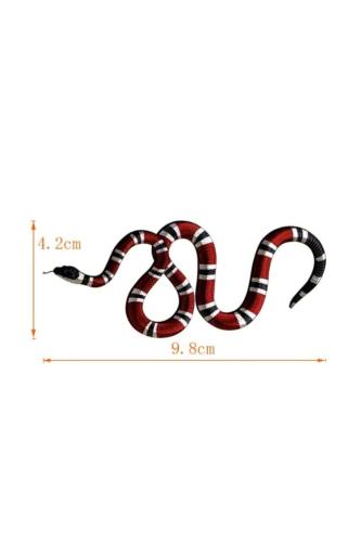 3D Renkli Yılan Figürlü Geçici Dövme Gerçekçi Snake Tattoo
