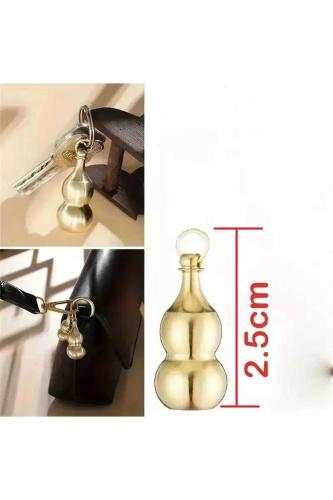 Altın Renk Mini Çelik Şişe Anahtarlık Kapaklı Kapsül Hediyelik Aksesuar