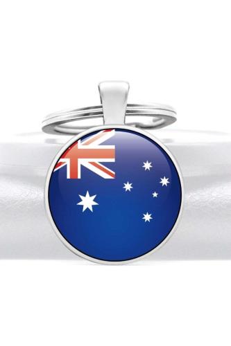 Avustralya Australia Bayrağı Metal Anahtarlık Ülke Temalı Hediyelik
