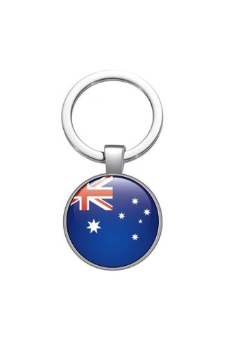 Avustralya Australia Bayrağı Metal Anahtarlık Ülke Temalı Hediyelik
