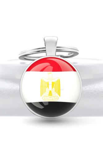 Mısır Egypt Bayrağı Metal Anahtarlık Ülke Temalı Hediyelik