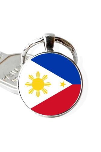 Filipinler Philippines Bayrağı Metal Anahtarlık Ülke Temalı Hediyelik