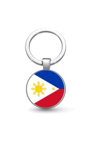 Filipinler Philippines Bayrağı Metal Anahtarlık Ülke Temalı Hediyelik
