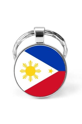 Filipinler Philippines Bayrağı Metal Anahtarlık Ülke Temalı Hediyelik