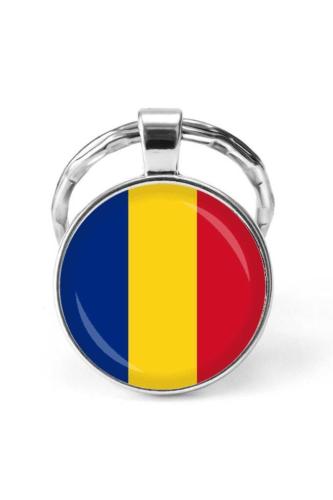 Romanya Romania Bayrağı Metal Anahtarlık Ülke Temalı Hediyelik