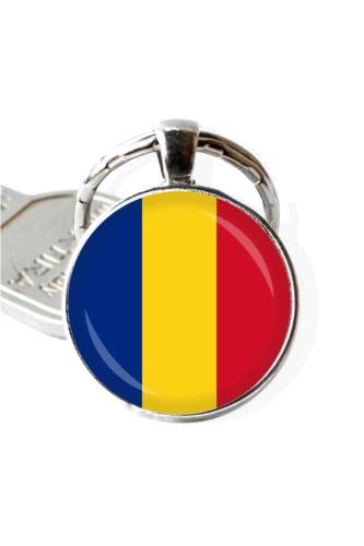 Romanya Romania Bayrağı Metal Anahtarlık Ülke Temalı Hediyelik
