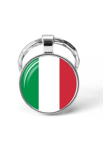 İtalya Italy Bayrağı Metal Anahtarlık Ülke Temalı Hediyelik