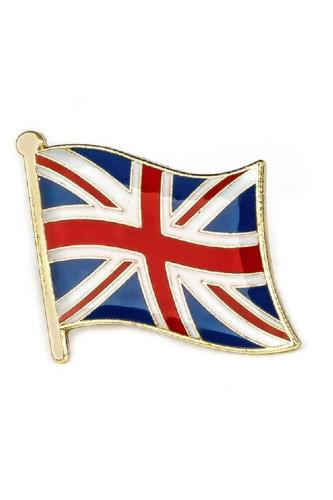 İngiltere (United Kingdom) Bayrak Rozeti - Altın Kaplama Ufak Yaka Rozeti