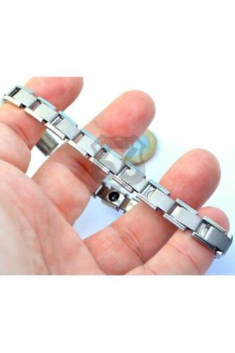 Anti Stres Esnek Denge Bilekliği Paslanmaz Çelik Metal Italyan Charm Bileklik