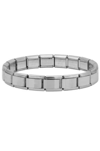 Anti Stres Esnek Denge Bilekliği Paslanmaz Çelik Metal Italyan Charm Bileklik