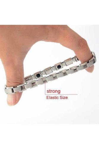 Anti Stres Esnek Denge Bilekliği Paslanmaz Çelik Metal Italyan Charm Bileklik