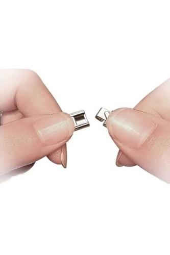 Anti Stres Esnek Denge Bilekliği Paslanmaz Çelik Metal Italyan Charm Bileklik