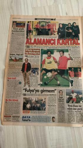 FOTOMAÇ SPOR GAZETESİ - TURKISH NEWSPAPER - DOĞUM GÜNÜ HEDİYESİ  - EKSİKSİZ TAM TAKIM GAZETE -10 TEMMUZ 2001 SALI  MUSTAFA DENİZLİ - GEREMİ - HAKAN CEYHUN - MEHMET CANSUN - FARUK SÜREN - N'GOTTY - NOUMA - ALİ EREN - BÜLENT TUNCAY - BERKANT - HAGİ - HASAN ŞAŞ - MONDRAGON - KEREM - POPESCU - BÜLENT KORKMAZ - EMRE AŞIK - VEDAT - GUSTAVIO - HAKAN ÜNSAL - ERGÜN - ÜMİT - PEREZ - ARİF - SERKAN - GÖKMEN ÖZDEMİR - ESER ÖZALTINDERE - TAFFAREL - EMRE - OKAN - VENTOLA - FARINOS - BINOTTO - BROCCHI - RONALDO - JARDEL  FUTBOLSEVERE MÜJDESİ - GEREMİ'Yİ İSTİYORUM - TRABZON'DA GÜVENOYU - WIMBLEDON HARİKA BİTTİ - ZİDANE ASRIN İMZASI - FENER'İ DİRİLTTİK - CANSUN'UN SÖZLERİ - N'GOTTY CAN SIKTI - TARAFTARI ÜZMEYECEĞİZ - KİMSE BANA CEPHE ALMAZ - BEN VAR YA BEN - SORUN ÇIKARIRIM - HASAN'A ÖZEL GÖREV - GUSTAVIO'NUN İŞİ ZOR - FORVETTEKİ YARIŞ - MONDRAGON SINIFI GEÇTİ - HAGİ TELAŞI YERSİZ - JARDEL'E 2,7 MİLYON DOLAR  GALATASARAY - FENERBAHÇE - BEŞİKTAŞ - TRABZONSPOR - MARSİLYA - O.LYON - POGON - SAO PAULO - ROI