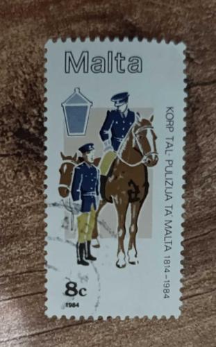 Malta _ damgalı pul