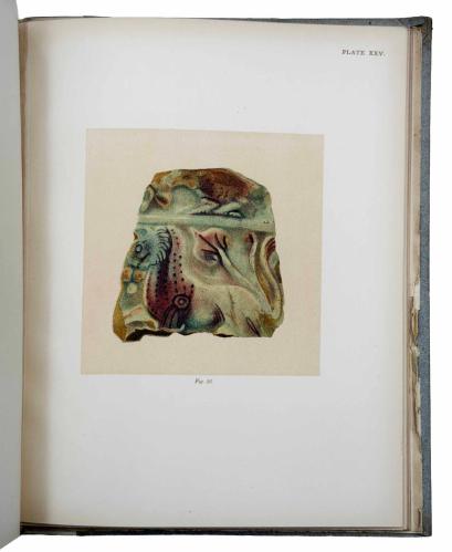 [RENKLİ LEVHALARIYLA BİZANS SERAMİK SANATI] Byzantine ceramic art: Notes on examples of Byzantine pottery recently found at Constantinople with illustrations [DERİ CİLTLİ / İLK BASKI]