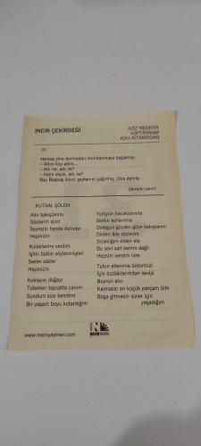 31 Temmuz 2015-Orijinal Takvim Yaprağı-Doğum Günü-Söz,Nişan,Nikâh,Düğün ve Önemli Günler Hediyesi-Nesin Vakfı Takvimi-Vakıfta 