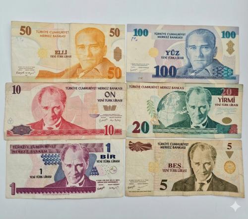 1 YTL İle 100 YTL  Arası 8 Emisyon  6,lı Full Set