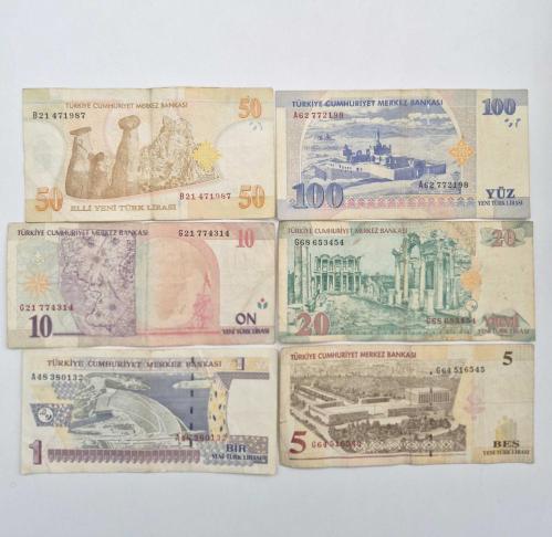 1 YTL İle 100 YTL  Arası 8 Emisyon  6,lı Full Set