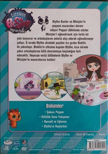 LİTTLEST PET SHOP MİNİŞLER SEZON BİR SERİ İKİ DVD ORJİNAL FİLM 2.EL DVD ( 12028