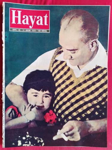 Hayat Dergisi Sayı 46 (12 Kasım 1970) Atatürk ve Ülkü Kapak, Muhammed Ali ve Quarry Maçı, İstanbul Konservatuvarı, Atatürk Posteri