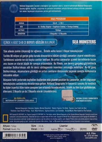 DENİZ CANAVARLARI 3-D DVD ORJİNAL FİLM 2.EL DVD ( İSİMSİZ DEMİR RAF
