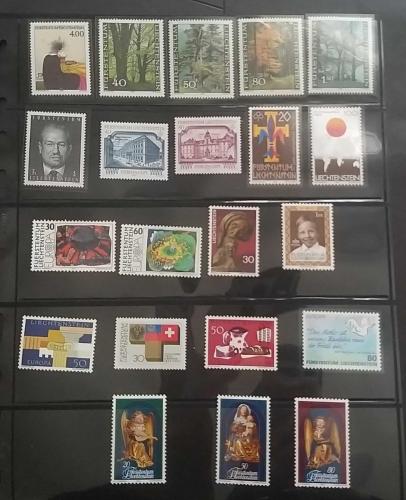 Liechtenstein  1960-1995 Süper Kondisyon Seriler 30 adet pul.