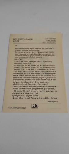 10 Eylül 2015-Orijinal Takvim Yaprağı-Doğum Günü-Söz,Nişan,Nikâh,Düğün ve Önemli Günler Hediyesi-Nesin Vakfı Takvimi-Menemen'de (1987). Vakıfta 