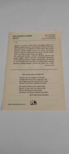 13 Eylül 2015-Orijinal Takvim Yaprağı-Doğum Günü-Söz,Nişan,Nikâh,Düğün ve Önemli Günler Hediyesi-Nesin Vakfı Takvimi-Vakıfta 