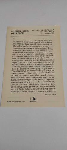 15 Eylül 2015-Orijinal Takvim Yaprağı-Doğum Günü-Söz,Nişan,Nikâh,Düğün ve Önemli Günler Hediyesi-Nesin Vakfı Takvimi-Annesi ölüyor (1927) Malumpaşa'nın 2. sayısı çıkıyor, kendisi cezaevinde (1947). Şebinkarahisar'da (1959).-Kalpazanlık Bile Yapılamıyor-Aziz Nesin'in Kalpazanlık Bile Yapılamıyor adlı kitabından.