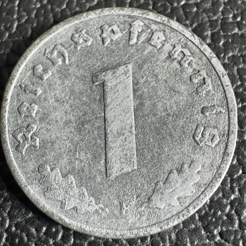 Nazi Almanyası 1 Reichspfennig 1942 F. Üçüncü Reich. Çinko