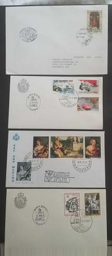 San Marino 1970-1987 6 Adet FDC ZARF