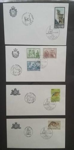 San Marino 1985 7 Adet FDC ZARF