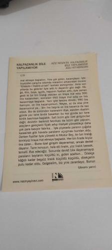 27 Eylül 2015-Orijinal Takvim Yaprağı-Doğum Günü-Söz,Nişan,Nikâh,Düğün ve Önemli Günler Hediyesi-Nesin Vakfı Takvimi--Haftalık Markopaşa için Vilayet'e beyanname veriliyor, Sabahattin All sahibi ve yazı İşleri sorumlusu: Aziz Nesin cezaevinde (1947).-Kalpazanlık Bile Yapılamıyor-Aziz Nesin'in Kalpazanlık Bile Yapılamıyor adlı kitabından.