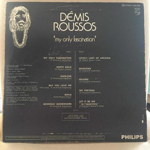 Demis Roussos - My Only Fascination / Turkey 1974 / LP / *Europop*