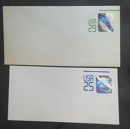 USA Amerka Birleşik Devletleri Hologramlı zarflar 5 adet