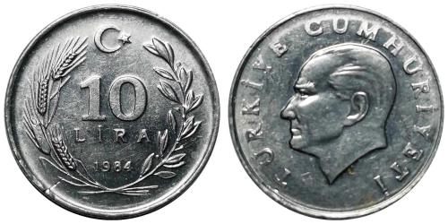 1984 Yılı 10 Lira ÇÇT