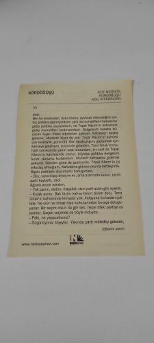 23 Ekim 2015-Orijinal Takvim Yaprağı-Doğum Günü-Söz,Nişan,Nikâh,Düğün ve Önemli Günler Hediyesi-Nesin Vakfı Takvimi--Phnom Penh'de ''İbrişim'' adlı şiiri yazıyor (1982).Kördöğüşü-Aziz Nesin'in Kördöğüşü adlı kitabından.
