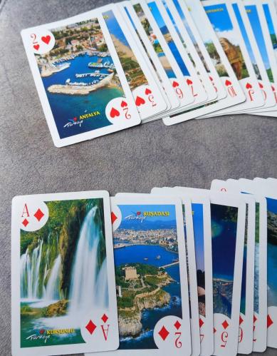 KESKİN COLOR TÜRKİYE TARİHİ VE DOĞA GÜZELLİKLERİ TEMALI İSKAMBİL KAĞIT DESTESİ. KONDİSYON YÜKSEK KOLEKSİYONLUK NADİR